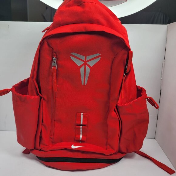 Nike Kobe Bryant Mamba Basketball Red Black Backpack - Picture 1 of 12